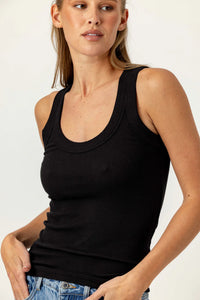 We are Sundays - Danny Tank Top - Black and White