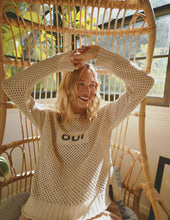 Load image into Gallery viewer, Sundry - Mesh Long Sleeve Sweater Oui - Taupe