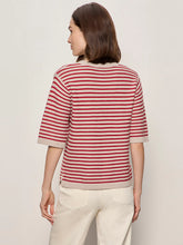 Load image into Gallery viewer, Sanctuary Sweater Tee - Opal Raspberry Stripe