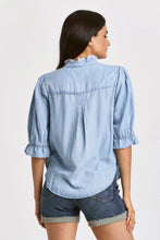 Load image into Gallery viewer, Dear John - Janella Button Front Top - Perfect Blue