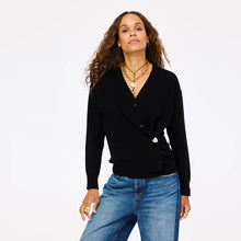 Load image into Gallery viewer, Kerri Rosemthal - Jackie Cashmere Button Front Cardigan - Black