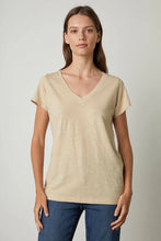 Load image into Gallery viewer, Velvet - Lilith V-Neck Tee - Buckwheat