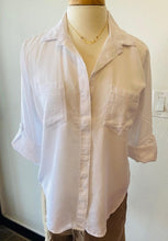 Load image into Gallery viewer, Velvet Hearts-Riley Rolled Tab Top- White