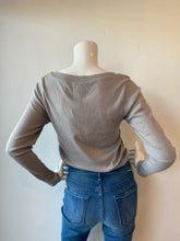 Load image into Gallery viewer, Chaser - RPET Vintage Rib Long Sleeve  Top - Streaky Grey