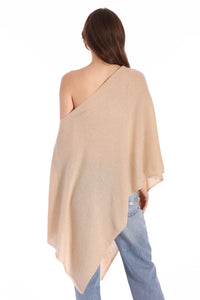 Minnie Rose - Cashmere Ruana - Brown Sugar