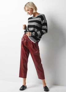 Zaket & Plover - Essential Stripe Crew - Pewter