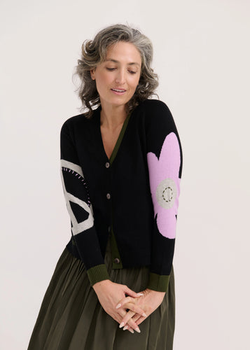 Zaket & Plover - Peace Please Cardi - Black