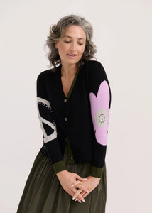 Zaket & Plover - Peace Please Cardi - Black