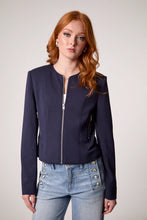 Load image into Gallery viewer, Blue Revival - Zoey Zipped Front Blazer - Navy