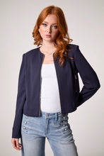 Load image into Gallery viewer, Blue Revival - Zoey Zipped Front Blazer - Navy