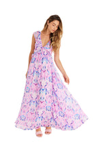 Load image into Gallery viewer, Allison New York Margo Maxi- Pink Ikat