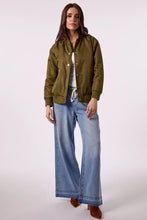 Load image into Gallery viewer, Blue Revival - Bailey Bomber With Hoodie - Olive