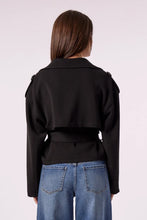 Load image into Gallery viewer, Blue Revival - Charli Cropped Trench - Black