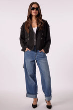 Load image into Gallery viewer, Blue Revival - Charli Cropped Trench - Black