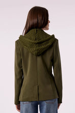 Load image into Gallery viewer, Blue Revival - Toasty Cable Hoodie Blazer - Forrest
