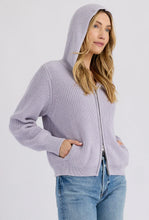 Load image into Gallery viewer, Stitches and Stripes Winfrey Hoodie Sweater - Lilac