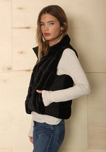 Load image into Gallery viewer, Dylan - Classic Fur Vest REVERSIBLE! - Black
