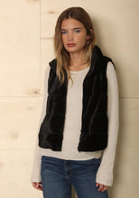 Load image into Gallery viewer, Dylan - Classic Fur Vest REVERSIBLE! - Black