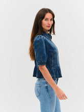 Load image into Gallery viewer, Six Fifty - Delancey Denim Peplum Jacket - Denim