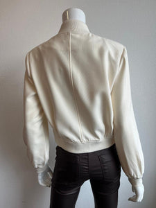 Lola & Sophie - Luxe Twill Bomber - Eggshell