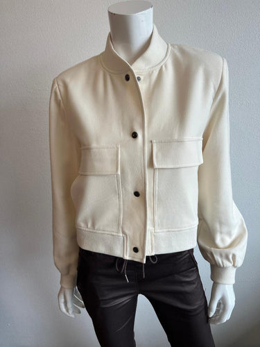 Lola & Sophie - Luxe Twill Bomber - Eggshell