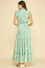 Load image into Gallery viewer, Pinch - Tiered Maxi Dress - Green Floral