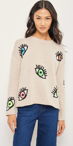 Lisa Todd Eyes on You Sweater - Salty