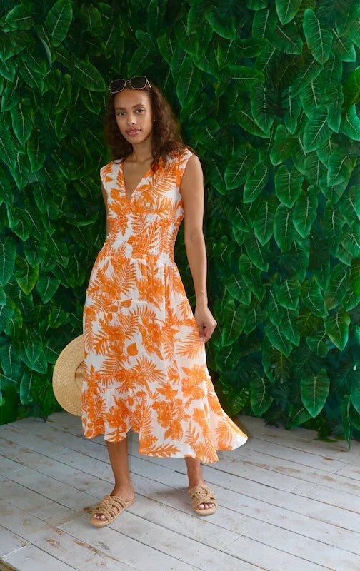 orange tangerine dress Tangerine Orange Bridesmaid Dress A-Line V-Neck Spaghetti Straps Ruched Chiffon Bridesmaid Dresses With Slit