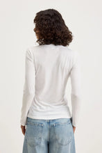 Load image into Gallery viewer, Velvet - Zofina Long Sleeve Crew Neck Tee - White