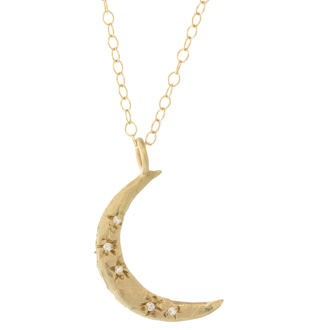 Victoria Cunningham - 14K Small Crescent - Yellow Gold