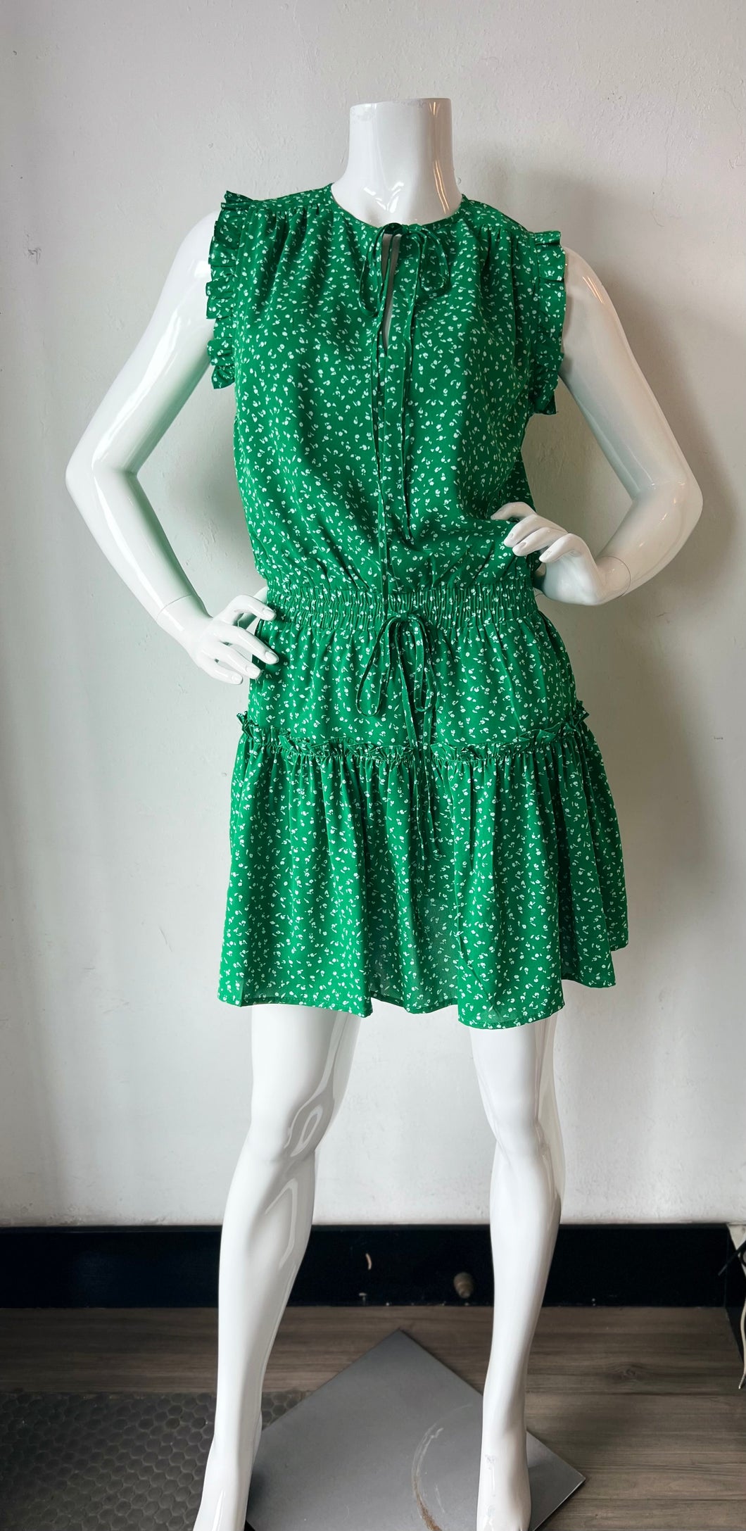 Pinch - Kelly Green Dot Dress