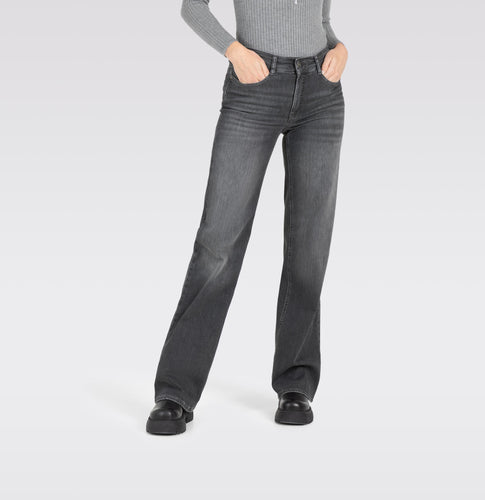 MAC Denim - Dream Straight Wide Leg - Grey 30in Inseam