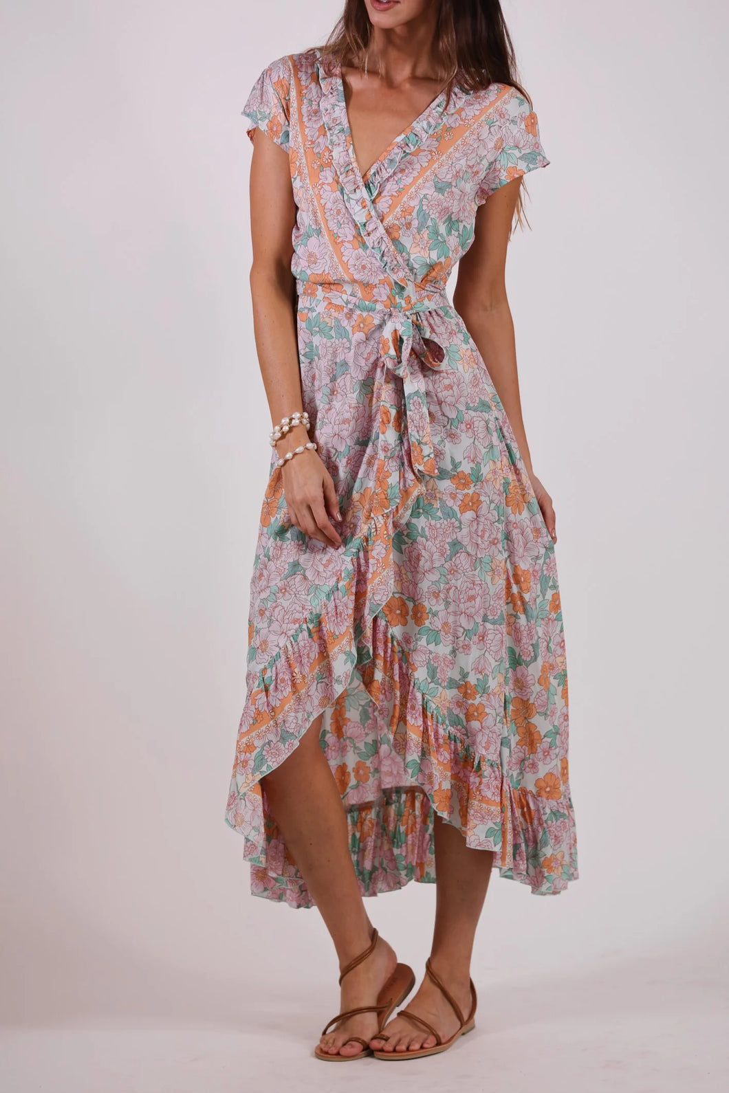 Sea Lustre - Havana Maxi Wrap Dress - Seaglass