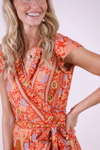 Load image into Gallery viewer, Sea Lustre - Havana Maxi Wrap Dress - Orange Crush