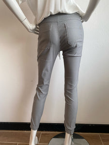 Flog - Tali Jogger Style Pants - Lt. Grey Herringbone