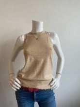 Load image into Gallery viewer, Minnie Rose - Cotton Cashmere fraye tank - Brown Sugar