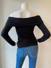 Load image into Gallery viewer, Velvet - Regina L/S Off Shoulder Top - Black