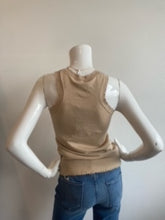 Load image into Gallery viewer, Minnie Rose - Cotton Cashmere fraye tank - Brown Sugar