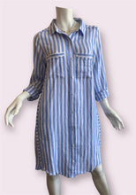 Load image into Gallery viewer, Melissa Nepton - Carla Long Dress - Blue Stripe