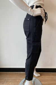 Flog - Gaya Cargo Pant - Black Denim