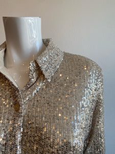 Sanctuary - Radiant Sequin Shirt - Champagne