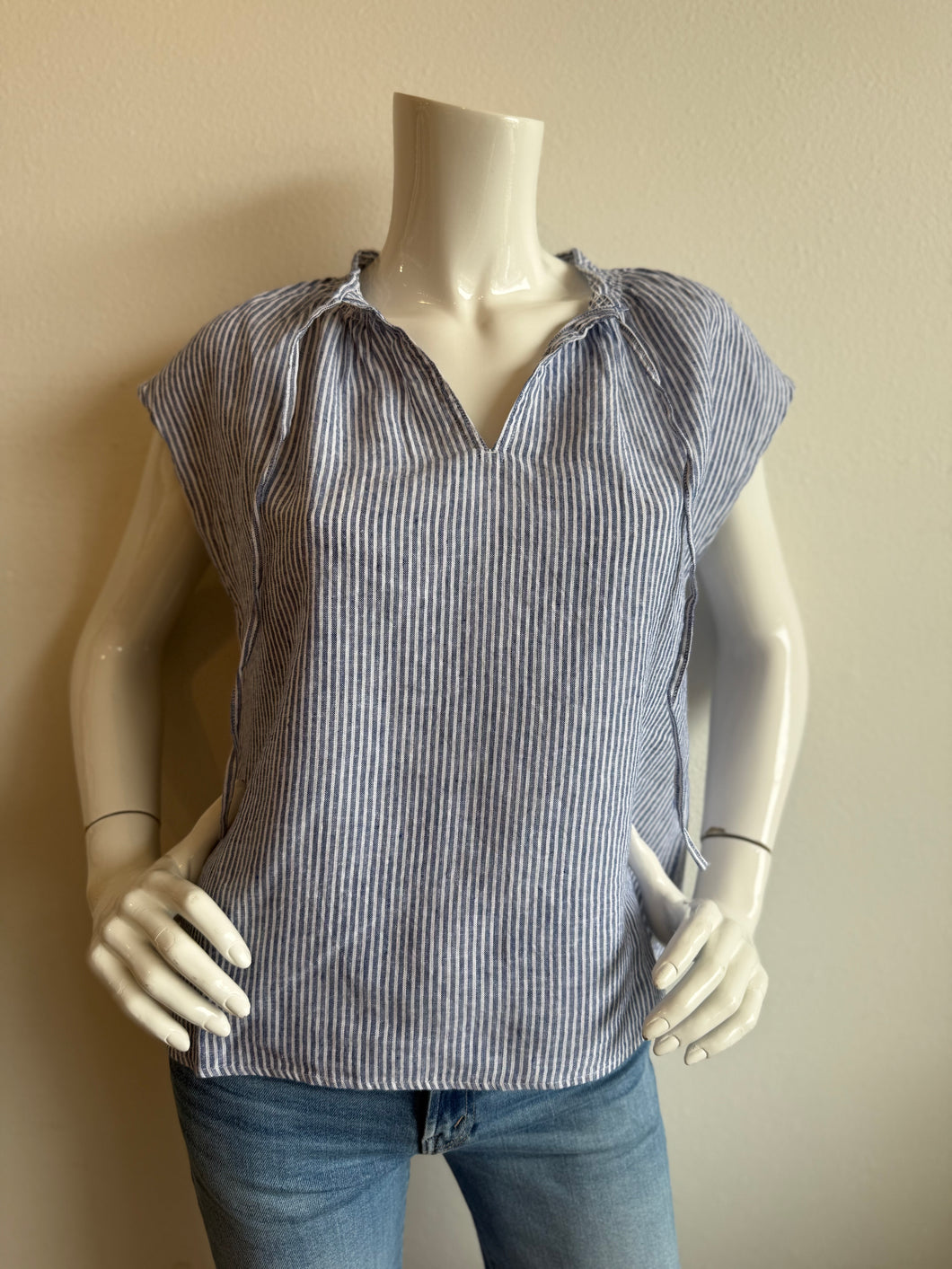 Melissa Nepton - Karmella Blouse - Navy Stripe