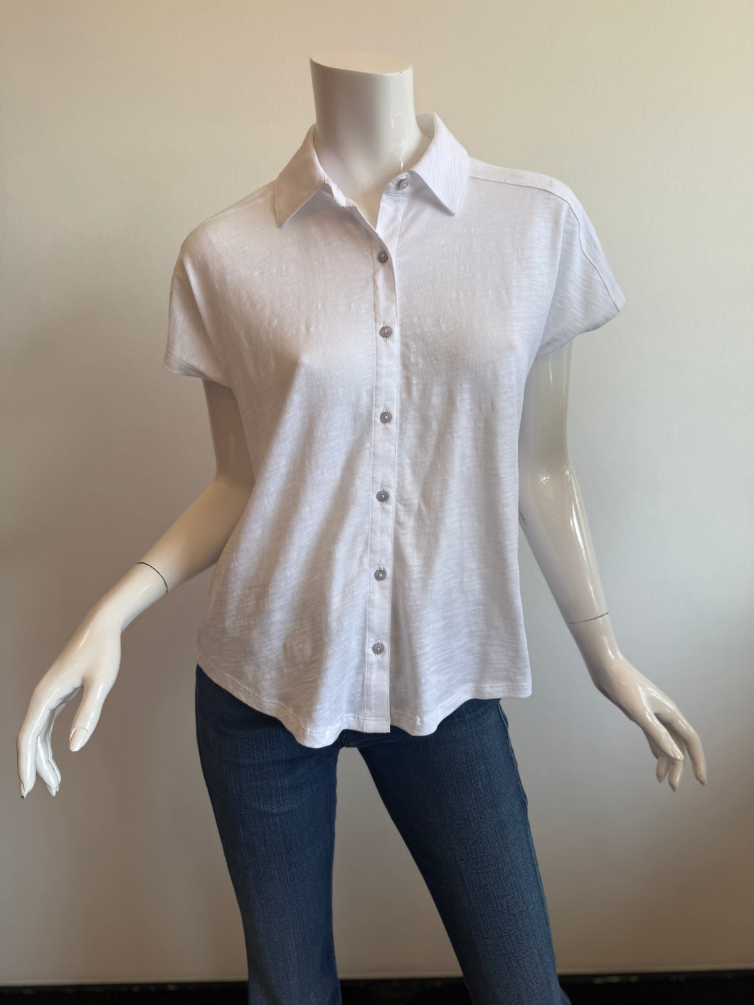 Elliot Lauren - Button Down Top - White