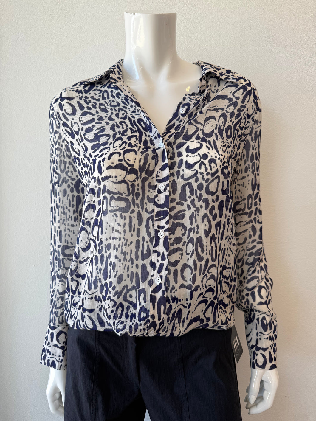 Lavender Brown - Alivia Top - Ivory/Navy