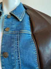 Load image into Gallery viewer, J.Society - Blazer with Detachable Denim - Chcolate