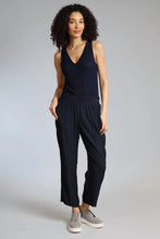 Load image into Gallery viewer, Lola + Sophie - D-Satin Cropped Jogger  - Black