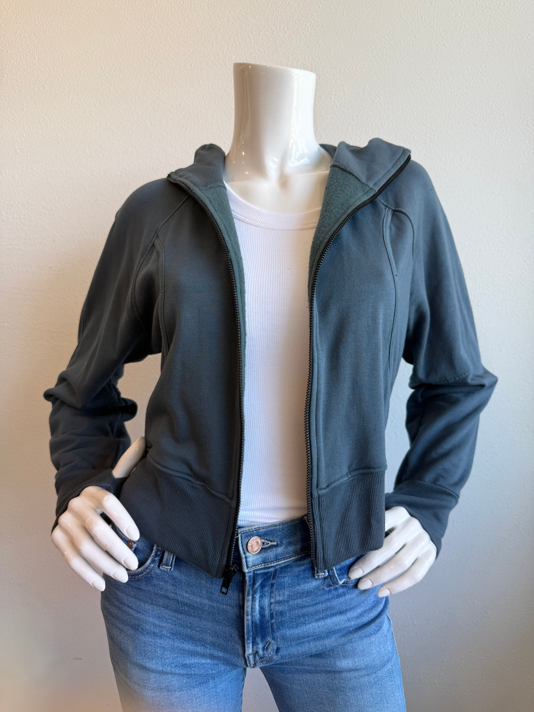 MILA - Zip Up Hoodie - Steel