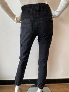 Flog - Gaya Cargo Pant - Black Denim