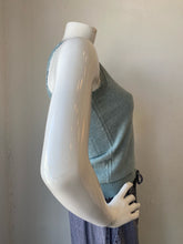 Load image into Gallery viewer, Minnie Rose- Cotton/Cashmere Frayed Tank - Seashore