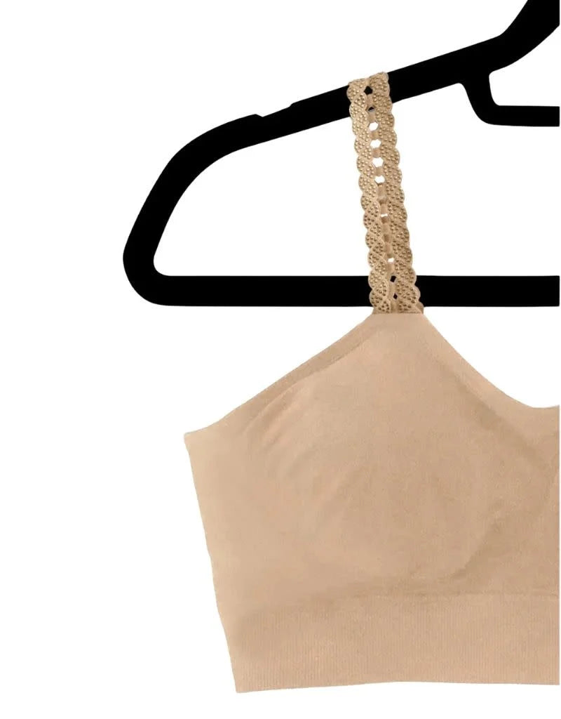 Strap-Its - Nude Loops With Gold Studs